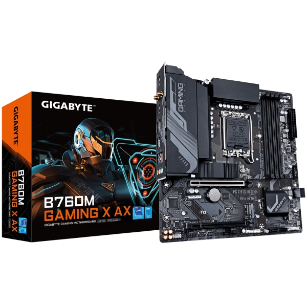 Mainboard Gigabyte B760M GAMING X AX (rev. 1.x) | Intel B760, Socket 1700, Micro ATX, 4 khe DDR5